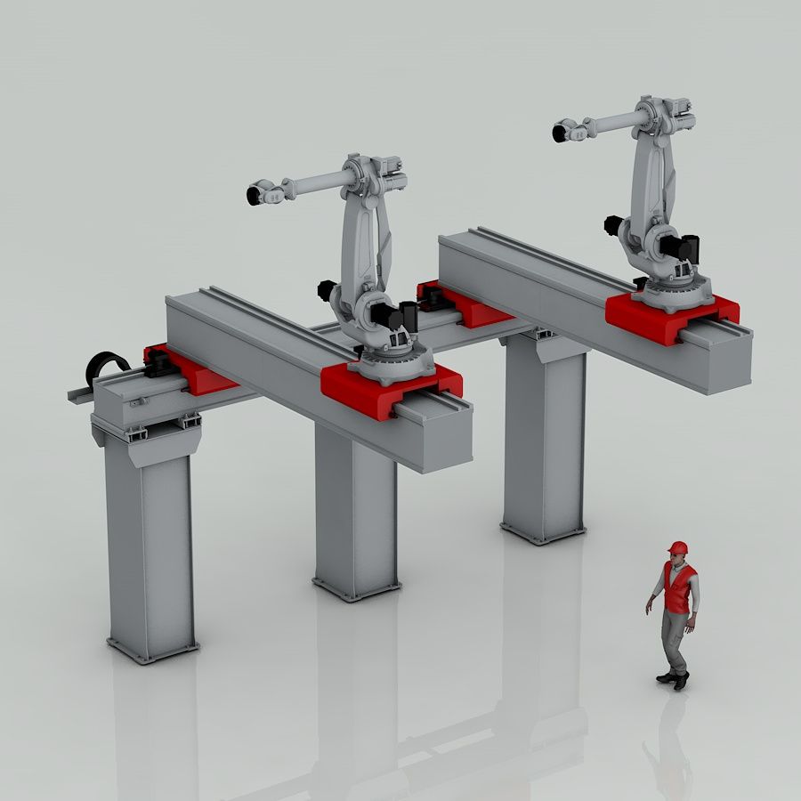 Robot cartésien cantilever 2 à 3 axes, basé sur une structure en porte-à-faux qui offre un compromis coût/porté ainsi qu'une grande capacité de levage_0