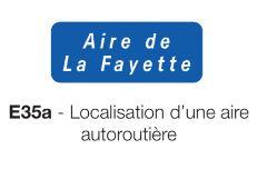 Signalisation de localisation E 35a pour aire autoroutière_0