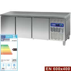 Table frigorifique ventilée 3 portes EN 600x400 - DP202/PC - Structure inox alimentaire, évaporateur ventilé_0