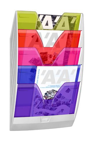 TRIEUR MURAL 5 CASES CEP MULTICOLORE