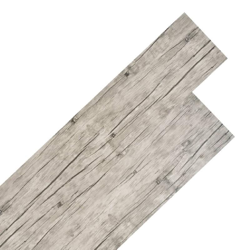 Vidaxl planches de plancher pvc non auto-adhésif 4,46m² 3mm gris clair 146591_0