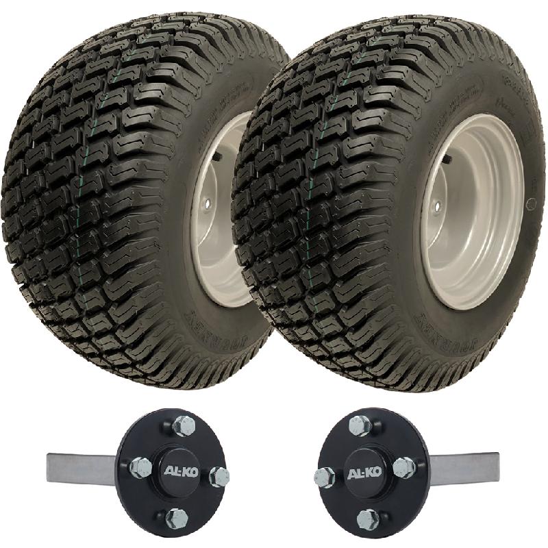 18x8.50-8 ATV Trailer Kit Wanda P332 Grass Pattern Wheels ALKO Stub Axles 750kgs_0