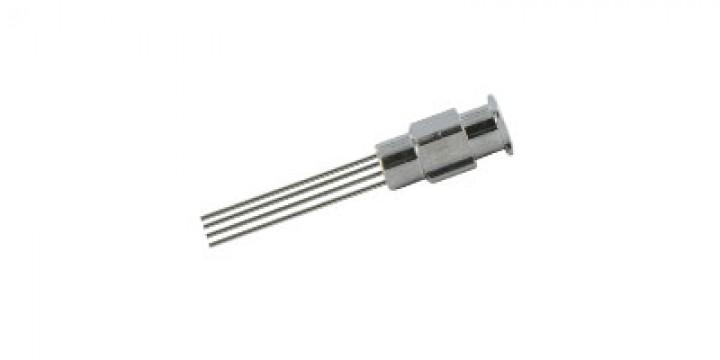 Aiguille de dosage sorties multiples - capillaire inox 4 taille 24 - Ø intérieur 0,28 mm et Ø extérieur 0,55 mm_0