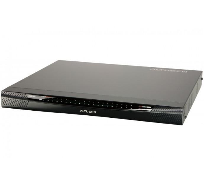 Commutateur KVM IP Aten Premium KN4124VA - 24 ports - 5 utilisateurs (1 local, 4 distants) - Référence 264124_0