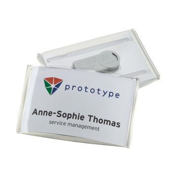 Badge événement - 90 mm - avec aimant - haut de gamme, facile à manipuler_0