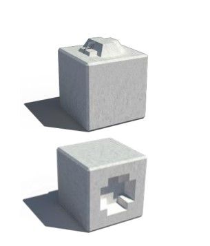BSB_050 - Bloc béton empilable type Lego - Bühler Fils - 50x50x50cm - 310kg_0