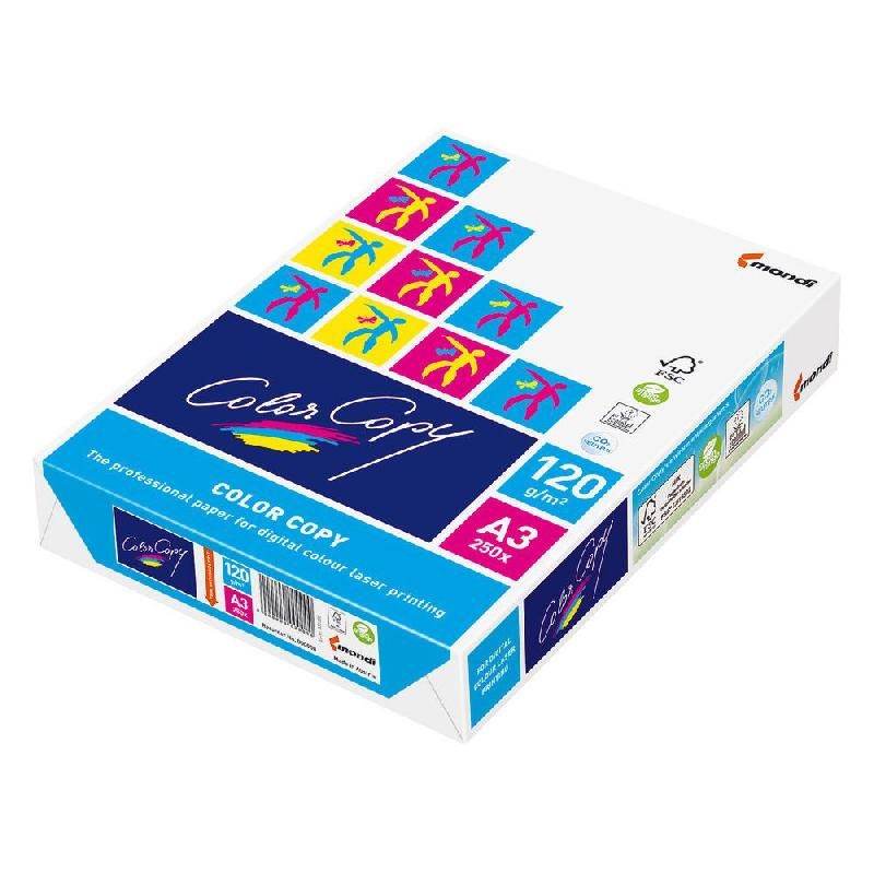 COLOR COPY MONDI PAPIER LASER A3 (297 X 420 MM) 'COLOR COPY' BLANC 120G/M² RAMETTE 500 FEUILLES