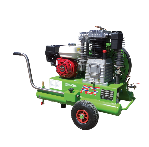 Compresseur avec moteur essence HONDA GX200, équipé d'un disjoncteur et d'une sortie en raccord express - CM4HL_0