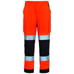 Coverguard - Pantalon de travail HV orange et bleu marine PATROL - Bandes réfléchissantes - Taille M_0