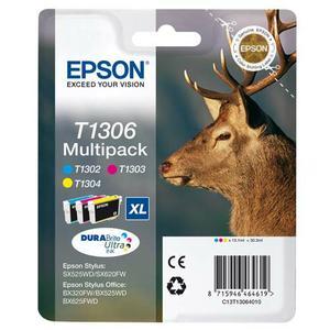 Epson multipack cartouches jet d'encre durabrite ultra c/m/j (xl) ''cerf'' (t1306) - c13t13064012_0