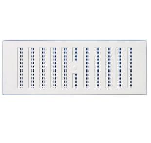 Grille de soufflage en matière plastique - réglable avec moustiquaire en applique_0