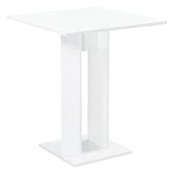 Helloshop26 - Table à manger de forme carrée pour salle à manger cuisine salon 78 cm blanc brillant 03_0006120 - 3000717299787_0