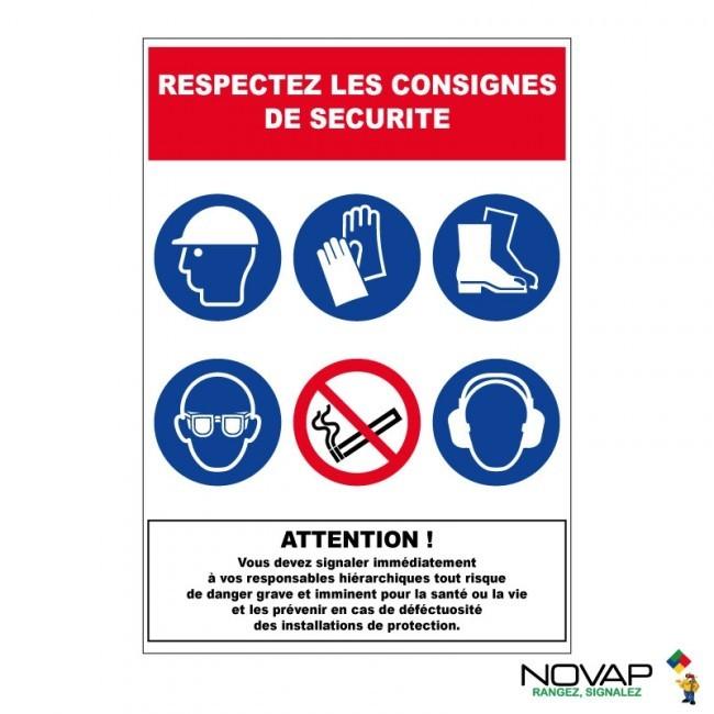Panneaux rigides 320x460 mm consignes de sécurité - PNGPSC-NV14/CS2_0