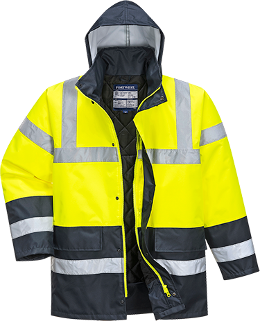 Parka bicolore traffic jaune s466, xxl_0