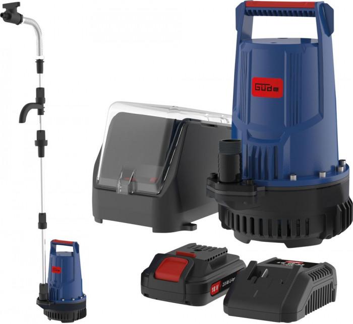 Pompe pour tonneau eau de pluie sans fil rfp 18-201-23 avec accu_0