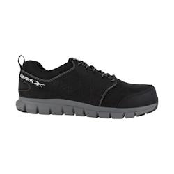 Reebok - Chaussures de sécurité basses noires en daim résistant à l'eau - Embout aluminium S3 SRC - Taille 39 - Antidérapantes et résistantes à l'abrasion_0