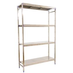 SimonRack Étagère en acier inoxyable initiel SIMONINOX 4 plateaux 2000x1660x500 mm (haut x largeur x profondeur) - 8425437073588_0