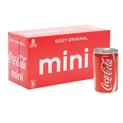 Soda Coca-Cola, pack 8 canettes 15 cl_0