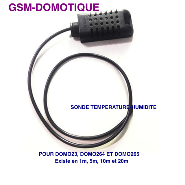 Th20 - sonde de température hygrométrie - gsm-domotique - plage de températures -40 °c à +80°c précision 0.5°c_0