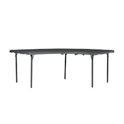 ZOWN Table pliante demi-lune XLmoon 232 x 76 cm - gris plastique SP-PT-34_0