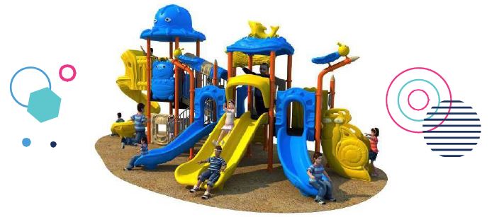 Aire de jeux avec toboggan - NAT-027 - Structure compacte pour enfants de 3 à 12 ans - Dimensions 930x570x460 cm_0