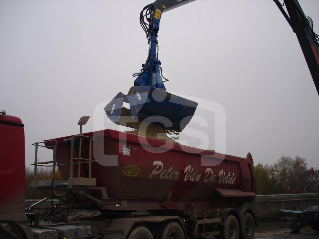 Benne preneuse hydraulique - manutention sable, gravier - coquilles ouvertes/fermées_0