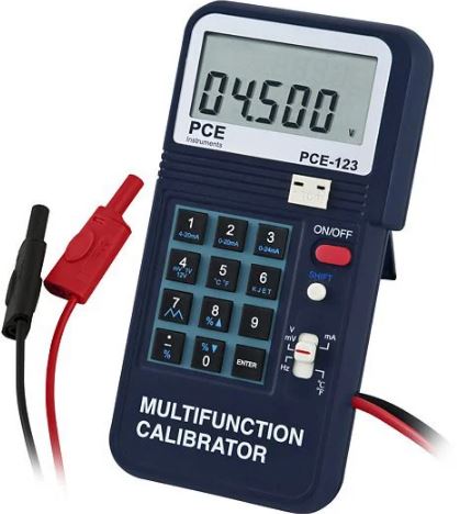 Calibrateur de process pour signaux et simulateur de courant, tension, fréquence et température - PCE-123 -  PCE INSTRUMENTS_0
