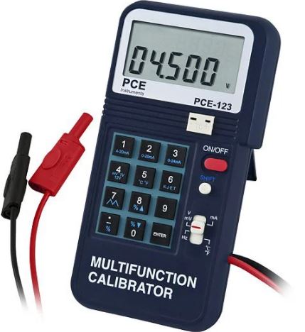 Calibrateur de process - simulateur de courant, tension, fréquence et température - PCE-123 - PCE Instruments_0