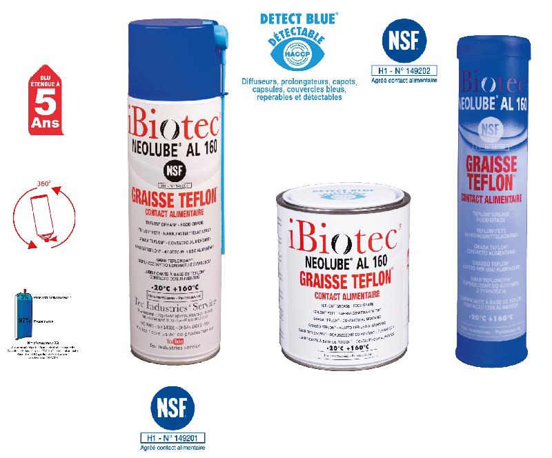 Graisse téflon alimentaire detecblue neolube al160 - GRSNL160-IB01/TN_0
