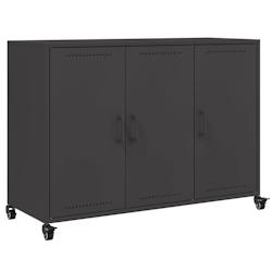 Helloshop26 - Buffet bahut commode armoire meuble de rangement organisateur cuisine salle de séjour salon 100,5 x 39 x 72 cm acier 02_0035780 - 30002_0