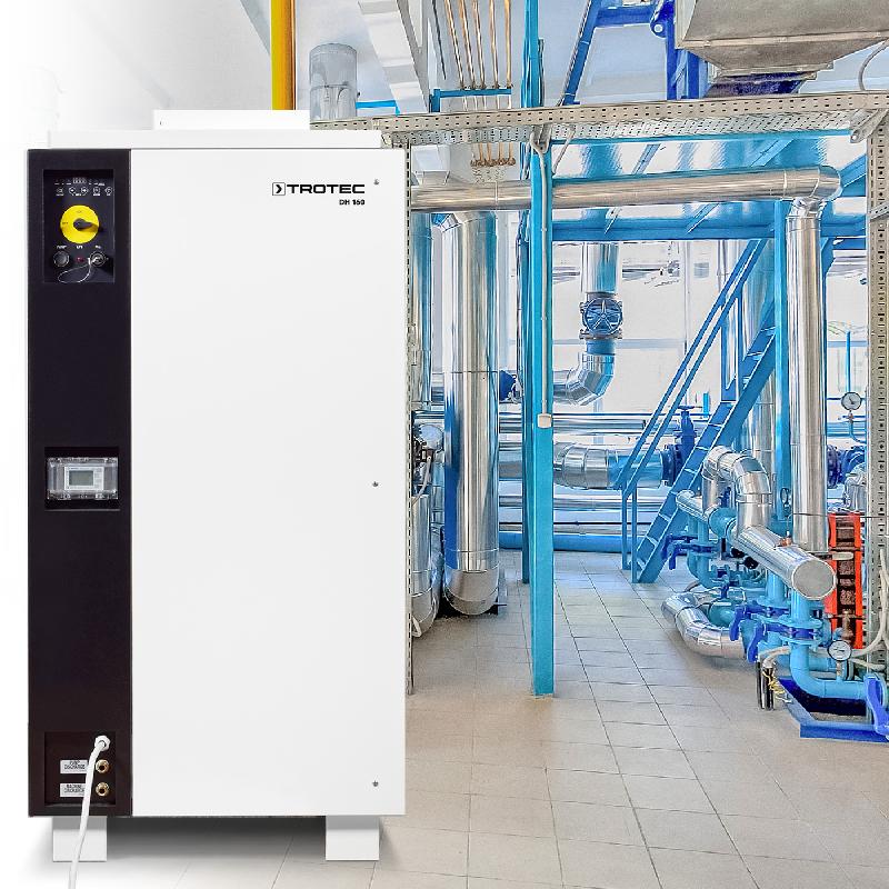 Déshumidificateur à condensation industriel DH 160 - capacité élevée, boîtier inox, fonctionnement continu_0