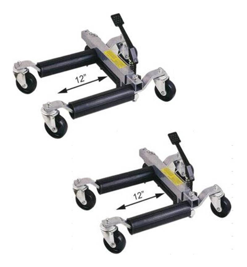 PAIRE DE CHARIOTS GO JACK HYDRAULIQUES 680 KG / CRICS DE DÉPLACEMENT-POSITIONNEMENT - EQUIPEMENT EXPRESS SICOBA