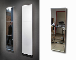 Panneau rayonnant électrique miroir - Noir et blanc - Verelec_0