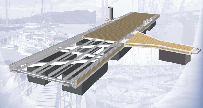 Pontons aluminium - fixes et flottants - structure en aluminium 6005 AT5 - profils mono, bi et tri tubulaires_0