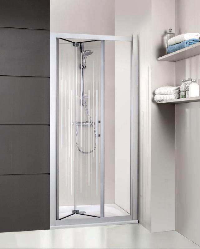 Porte de douche pliante jazz, accès de face, pour receveurs de 80cm ...