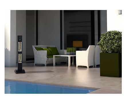 Radiant Smart Tower - Chauffage électrique infrarouge pour terrasses - 2x1500W - IP24 - Garantie 2 ans_0