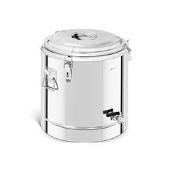 Royal Catering - Royal Catering Conteneur Isotherme Boîte Norvégienne RCTP-35ET (32L, Fermoirs Grenouille, Robinet De Vidange, Acier Inoxydable, - 4_0
