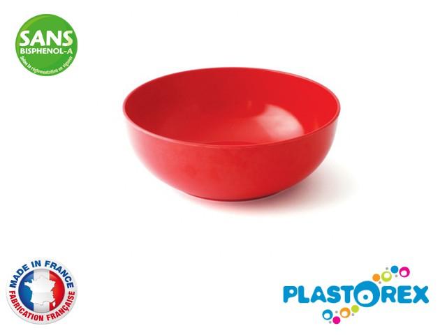 SALADIER MELAMINE DIAM 24 CM ROUGE