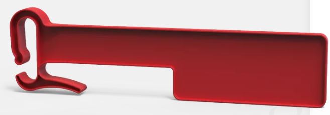 Séparateur de cintre 360° pour logistique - Erum Group - en plastique, avec gâchette facilitant insertion et retrait_0