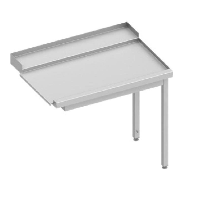 Table de déchargement (d) 1-bac sans étagère basse pour lave-vaisselle STALGAST sur 2 pieds 1000x670x870  à monter - 954807100_0