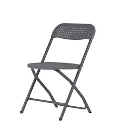 ZOWN Ensemble de 4 Chaises Pliantes pour Événements Big Alex Shark Grey en Polypropylène - marron plastique polypropylène 08012082_0