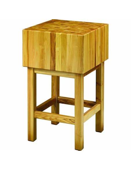 Billot en bois d'acacia - CCL2566 - Plan de travail 250 mm - Marque NF Hygiène alimentaire_0