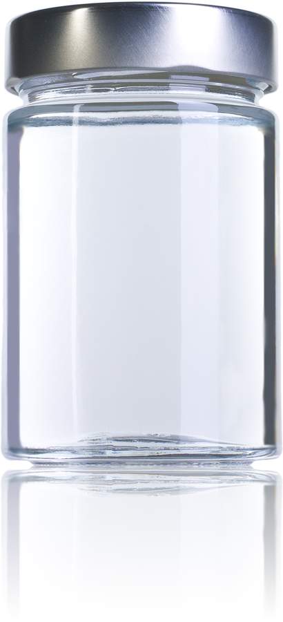 Bocal basic 314 - 370ml - Verre blanc - Twist Off TO 70 haute - Forme cylindrique_0