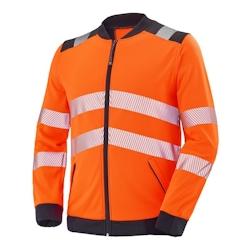 Cepovett - Sweat-shirt zippé VALLOUISE HV Orange / Noir Taille 2XL - XXL orange 3603624443320_0