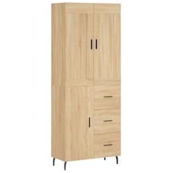 Helloshop26 - Buffet bahut commode armoire meuble de rangement organisateur cuisine salle de séjour salon haut sonoma 69,5 x 34 x 02_0034169 - 300021_0