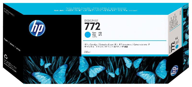 HP 772 cartouche d'encre DesignJet cyan, 300 ml_0