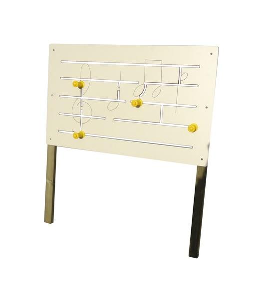 Panneau ludique PMR - Notes de musique - Module de parcours de santé adapté_0
