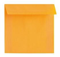 PAQUET DE 25 ENVELOPPES CALQUE 160X160MM - ORANGE - ENVELOPPES CALQUE COULEUR