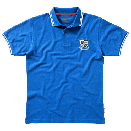 Polo manches courtes avec détail rayure pour homme - Deuce33104424 - 100% coton peigné, maille piquée 180 g/m²_0