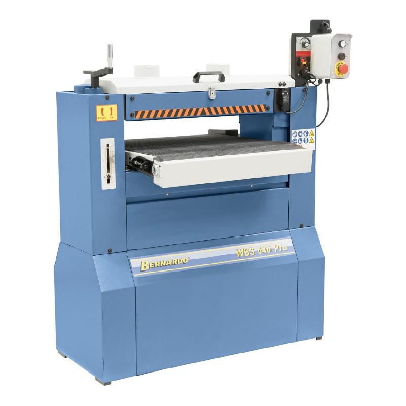 Ponceuse à cylindres Bernardo WBS 640 Pro 400v - rectification précise avec bandes abrasives K80/K120_0